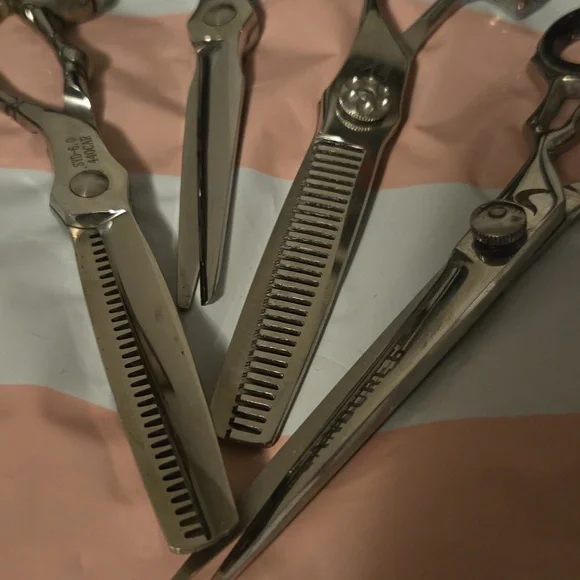 4 Pc.Bundle Professional Hair Cutting Shears and Thinning  Shears - Picture 2 of 10